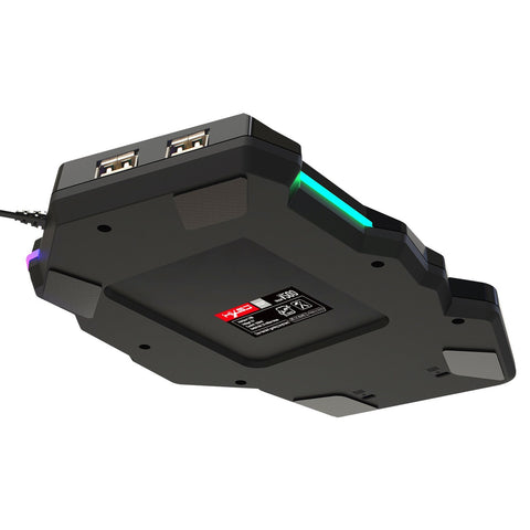 HXSJ J300+V500 Keyboard and Mouse Combo RGB Lighting Programmable Gaming Mouse+One-handed Game Keyboard