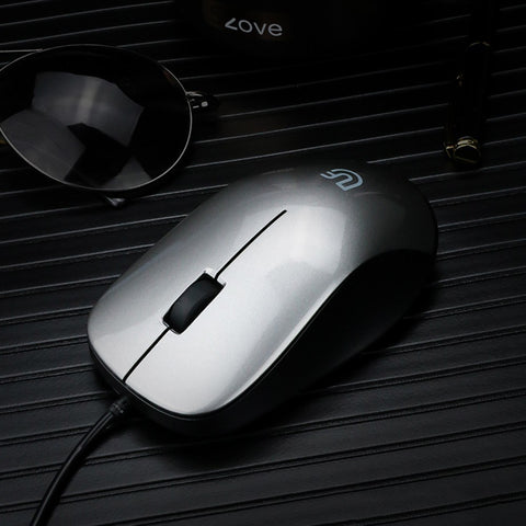 uFound U-69 Wired Business Office Mouse USB Powered Mouse 1000DPI Office Mouse for Home/Office Silver