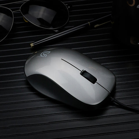 uFound U-69 Wired Business Office Mouse USB Powered Mouse 1000DPI Office Mouse for Home/Office Silver