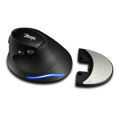 ZELOTES F-17 Vertical Mouse 2.4GHz Wireless Gaming Mouse 6 Keys Ergonomic Optical Mice with 3 Adjustable DPI for PC Laptop