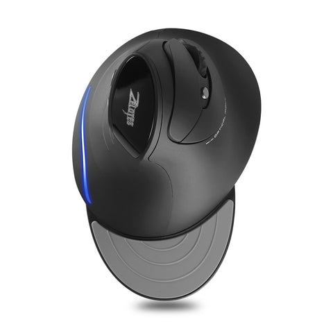 ZELOTES F-17 Vertical Mouse 2.4GHz Wireless Gaming Mouse 6 Keys Ergonomic Optical Mice with 3 Adjustable DPI for PC Laptop