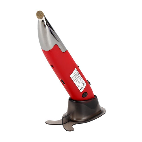 Three Mode 2.4G+BT3.0+5.0 Wireless Optical Pen Mouse 800/1200/1600DPI Rechargeable Pocket Pen Mouse for PC Laptop Computer Red