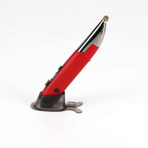 Three Mode 2.4G+BT3.0+5.0 Wireless Optical Pen Mouse 800/1200/1600DPI Rechargeable Pocket Pen Mouse for PC Laptop Computer Red