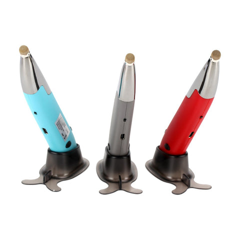 Three Mode 2.4G+BT3.0+5.0 Wireless Optical Pen Mouse 800/1200/1600DPI Rechargeable Pocket Pen Mouse for PC Laptop Computer Red