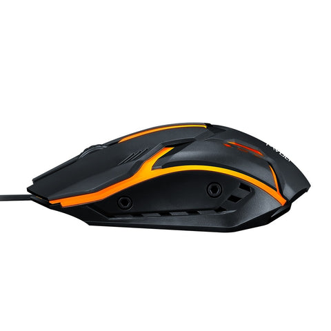 T-WOLF V1 Wired Gaming Mouse 3 Button 7 Colorful Backlight 1200 DPI Office Mouse Built-in Weights for Laptop/PC
