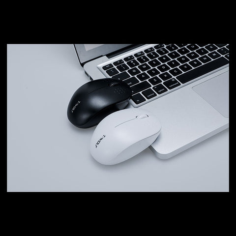 T-WOLF Q4 2.4G Wireless Optical Office Mini Mouse 3 Button 1000 DPI Ergonomic Gaming Mouse for PC/Laptop Black