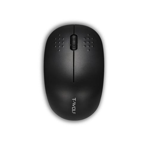 T-WOLF Q4 2.4G Wireless Optical Office Mini Mouse 3 Button 1000 DPI Ergonomic Gaming Mouse for PC/Laptop Black