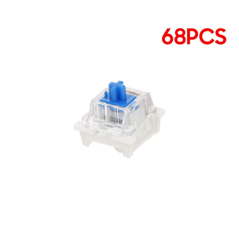 General Mechanical Keyboard Shaft Switch Replaceable Mechanical Keyboard Switch OUTMU Mechanical Blue Switch 68PCS
