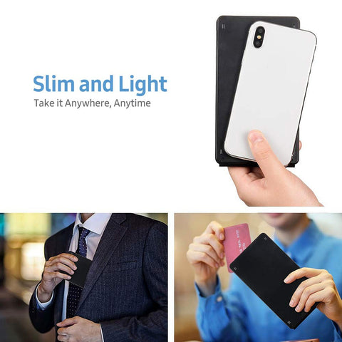 Folding Pocket-size BT Keyboard Scissor Switch Keyboard Compatible with iOS/Android/Windows Laptops Tablets Cellphones Black