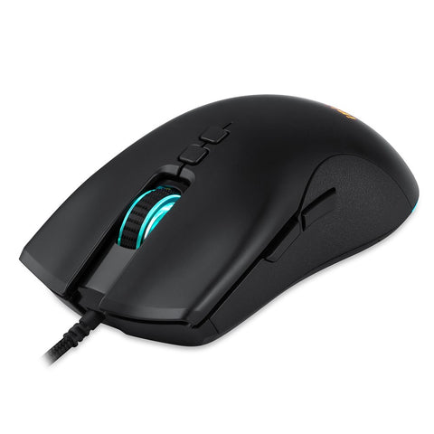 iBlancod M1 Wired Optical Gaming Mouse with 6 RGB Lighting Modes 6 Adjustable DPI Levels Plug and Play Wide Compatibility Black
