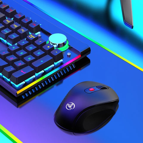 HXSJ T67 BT3.0/BT5.0 Wireless Mouse 6 Keys Mute Office Gaming Mouse Ergonomic Mice with 3-level Adjustable DPI for PC Laptop
