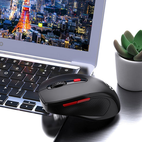 HXSJ T67 BT3.0/BT5.0 Wireless Mouse 6 Keys Mute Office Gaming Mouse Ergonomic Mice with 3-level Adjustable DPI for PC Laptop