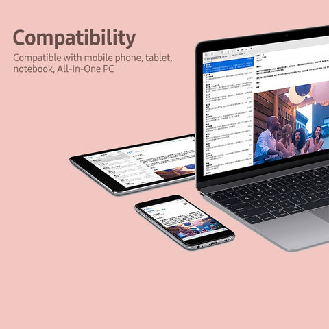 BT Intelligent Keyboard with Rechargeable Button Multi-function Keys