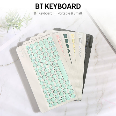 BT Keyboard Rechargeable Mute Multi-system Compatibility Multi-function Keys Compatibility BT Keyboard + USB Cable