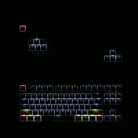RGB Backlit Mechanical Keyboard N-key Rollover/ Blue Switch/ Macro Recording Keys/ Detachable Frame/ 10 PBT Keycaps Black