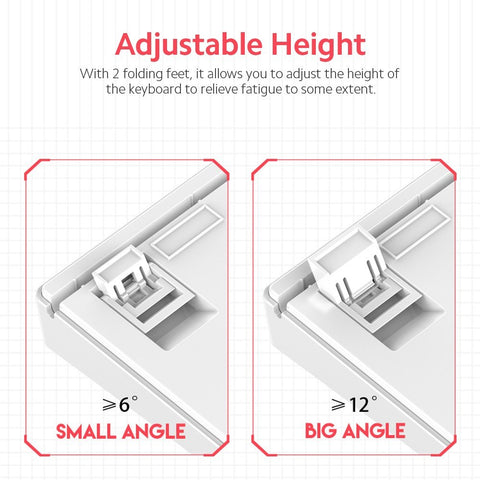RGB Backlit Mechanical Keyboard N-key Rollover/ Blue Switch/ Macro Recording Keys/ Detachable Frame/ 10 PBT Keycaps Black