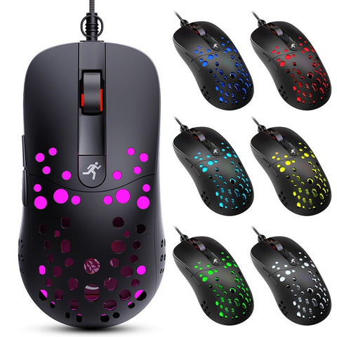 HXSJ Wired Keyboard and Mouse Combo V400 35 Keys Single-hand Gaming Keyboard+A904 RGB Gaming Mouse Set for PC Laptop