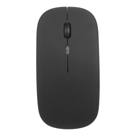 2.4G BT 5.0 Wireless Ergonomic Slim Mouse Less Noise 3 Adjustable DPI Levels Rechargeable Mouse for Laptop, Computer, Black