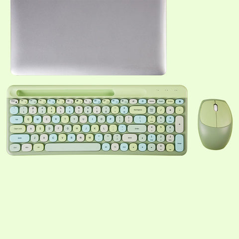 Mofii 2.4G Wireless Keyboard Mouse Combo keyboard and mouse sharing One receiver USB Interface 110 Key Slot Design