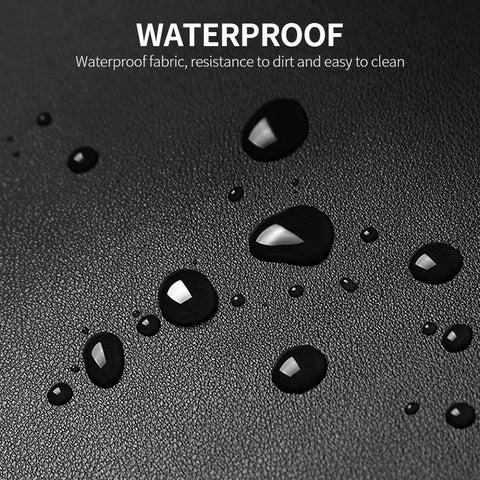 COZE PU Desk Pad Mouse Pad Durable&Wear-resisting Waterproof Fabric Light Anti-fingerprint Easy to Clean PU Material Black