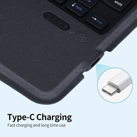 Tablet Protective Case with Wireless BT Keyboard Compatible with iPad Pro 11 2018&2020&2021/iPad Air 4 10.9(2020)