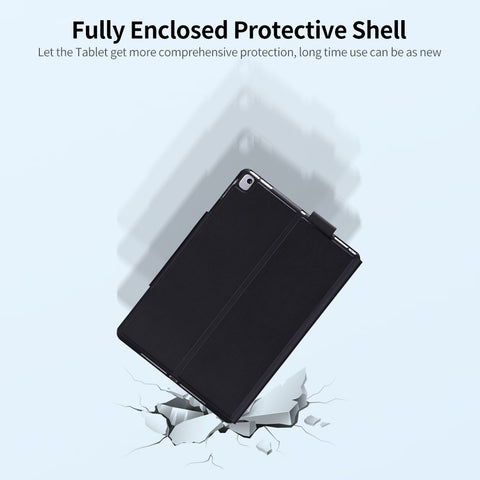 Tablet Protective Case with Wireless BT Keyboard Compatible with iPad Pro 11 2018&2020&2021/iPad Air 4 10.9(2020)