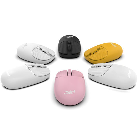 Wireless Mouse with 2.4G Receiver for Laptop Ergonomic Computer Mouse Auto Sleep Mode Plug N Play 3 Adjustable DPI Levels, Yellow