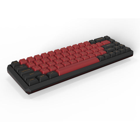 Darmoshark K5 Wired+2.4G Wireless Dual-mode Mechanical Keyboard 68 Keys RGB Keyboard with Gateron GPro Red Switches Red+Black