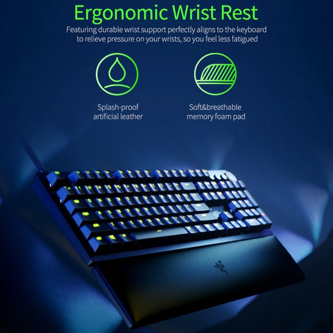 Razer Huntsman V2 104 Keys Wired Mechanical Keyboard with PBT Keycaps Sound Dampening Foam(Linear Optical Switches)