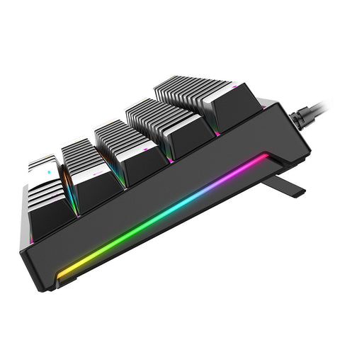 BAJEAL G101 61 Keys Wired Mechanical Keyboard RGB Backlight Keyboard PBT Two-color Injection Keycap Mechanical Blue Switch Black