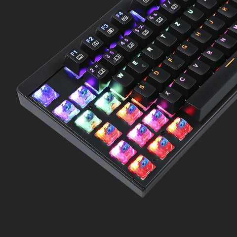 AUKEY LED Backlit Wired Mechanical Gaming Keyboard,104 Standard Keys
