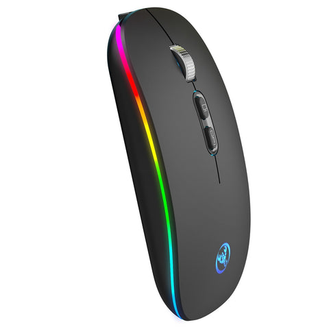 HXSJ 2.4G Wireless Mouse Mute Office Mouse 3 Adjustable DPI Built-in 500mAh Rechargeable Lithium Battery Ergonomic Mice for PC Laptop