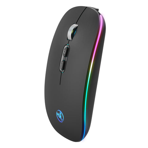 HXSJ 2.4G Wireless Mouse Mute Office Mouse 3 Adjustable DPI Built-in 500mAh Rechargeable Lithium Battery Ergonomic Mice for PC Laptop