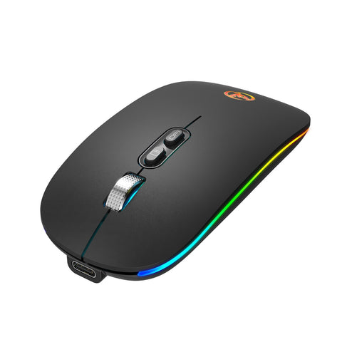 HXSJ 2.4G Wireless Mouse Mute Office Mouse 3 Adjustable DPI Built-in 500mAh Rechargeable Lithium Battery Ergonomic Mice for PC Laptop