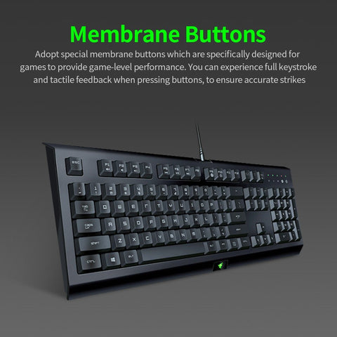 Razer Gaming Keyboard Mouse Combo Cynosa 104 Keys Wired Gaming Keyboard DeathAdder Essential 6400DPI Ergonomic Mouse Set Black