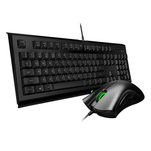 Razer Gaming Keyboard Mouse Combo Cynosa 104 Keys Wired Gaming Keyboard DeathAdder Essential 6400DPI Ergonomic Mouse Set Black
