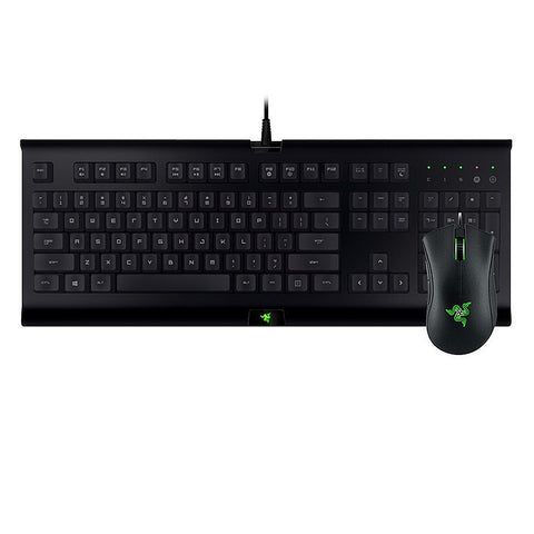 Razer Gaming Keyboard Mouse Combo Cynosa 104 Keys Wired Gaming Keyboard DeathAdder Essential 6400DPI Ergonomic Mouse Set Black