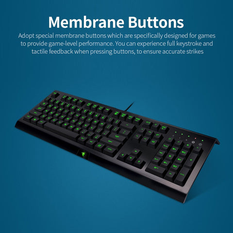 Razer Gaming Keyboard Mouse Combo Cynosa Pro 104 Keys Backlight Gaming Keyboard DeathAdder Essential 6400DPI Mouse Set Black