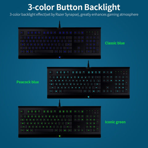 Razer Gaming Keyboard Mouse Combo Cynosa Pro 104 Keys Backlight Gaming Keyboard DeathAdder Essential 6400DPI Mouse Set Black