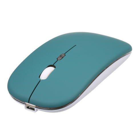 2.4G+BT3.0 Wireless Dual-mode Mouse Mute Office Mouse 3-gear Adjustable DPI Built-in Rechargeable Lithium Battery Light Pink