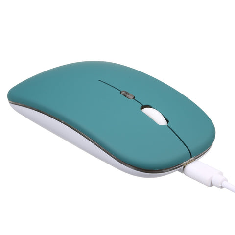 2.4G+BT3.0 Wireless Dual-mode Mouse Mute Office Mouse 3-gear Adjustable DPI Built-in Rechargeable Lithium Battery Light Pink