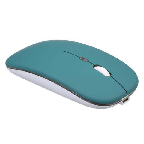 2.4G+BT3.0 Wireless Dual-mode Mouse Mute Office Mouse 3-gear Adjustable DPI Built-in Rechargeable Lithium Battery Light Pink