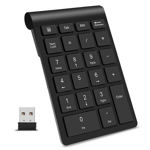 2.4G Wireless Keyboard Mouse Combo Financial Accounting Office Keyboard Mouse Set 22 Keys Wireless Numeric Keyboard+Wireless Mouse