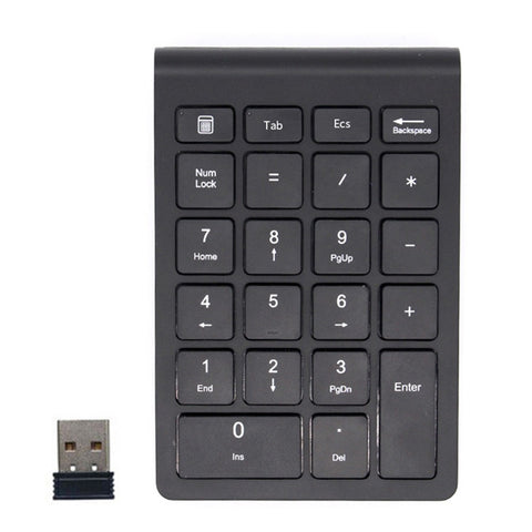 2.4G Wireless Keyboard Mouse Combo Financial Accounting Office Keyboard Mouse Set 22 Keys Wireless Numeric Keyboard+Wireless Mouse