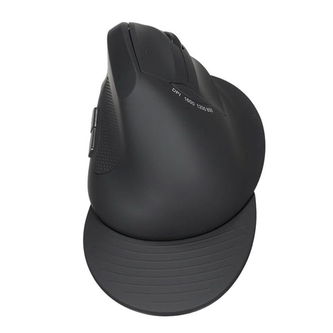 2.4G Wireless Optical Mouse Vertical Mouse 6 Keys Ergonomic Office Mice with 3-gear Adjustable DPI for PC Laptop Black