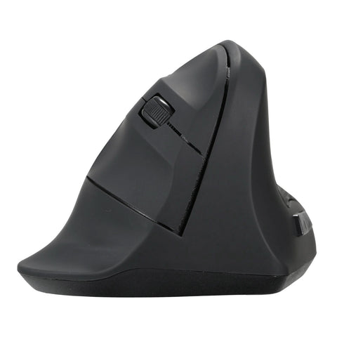 2.4G Wireless Optical Mouse Vertical Mouse 6 Keys Ergonomic Office Mice with 3-gear Adjustable DPI for PC Laptop Black