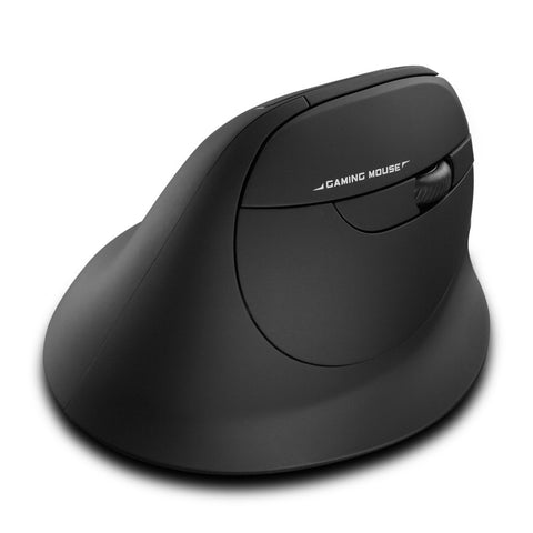 ZELOTES F-26 2.4G Wireless Optical Vertical Mouse 6 Keys Ergonomic Mouse 3-gear Adjustable DPI Built-in 600mAh Lithium Battery Black