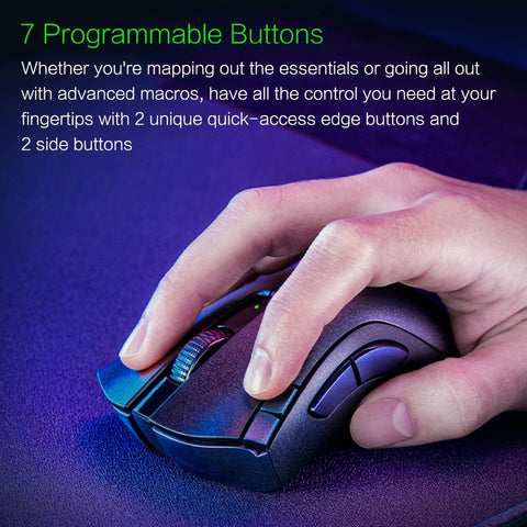 Razer DeathAdder V2 X HyperSpeed Dual-mode Wireless Gaming Mouse 5G Optical Sensor 14000DPI 7 Programmable Buttons