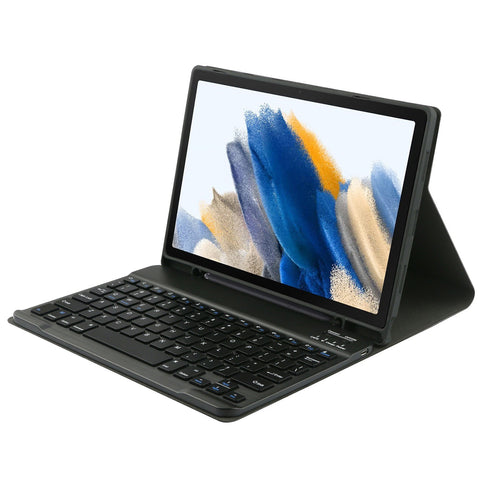Detachable Tablet Protective Case with BT Keyboard Pen Slot Compatible with Samsung Galaxy Tab A8 10.5 inch SM-X200/SM-X205/SM-X207