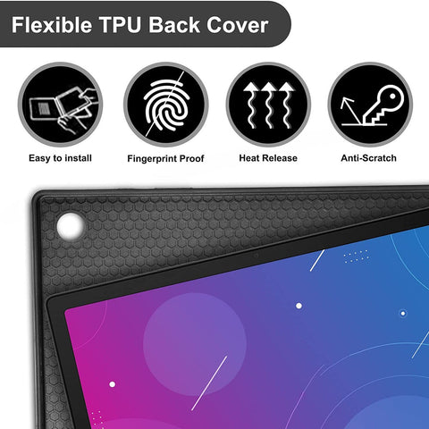Detachable Tablet Protective Case with BT Keyboard Pen Slot Compatible with Samsung Galaxy Tab A8 10.5 inch SM-X200/SM-X205/SM-X207